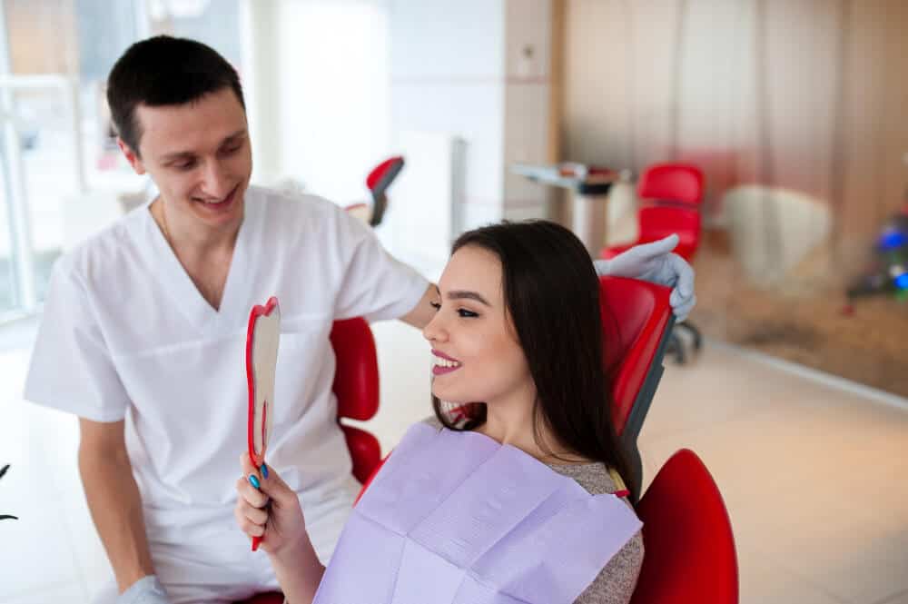 In-chair teeth whitening procedure in Albury