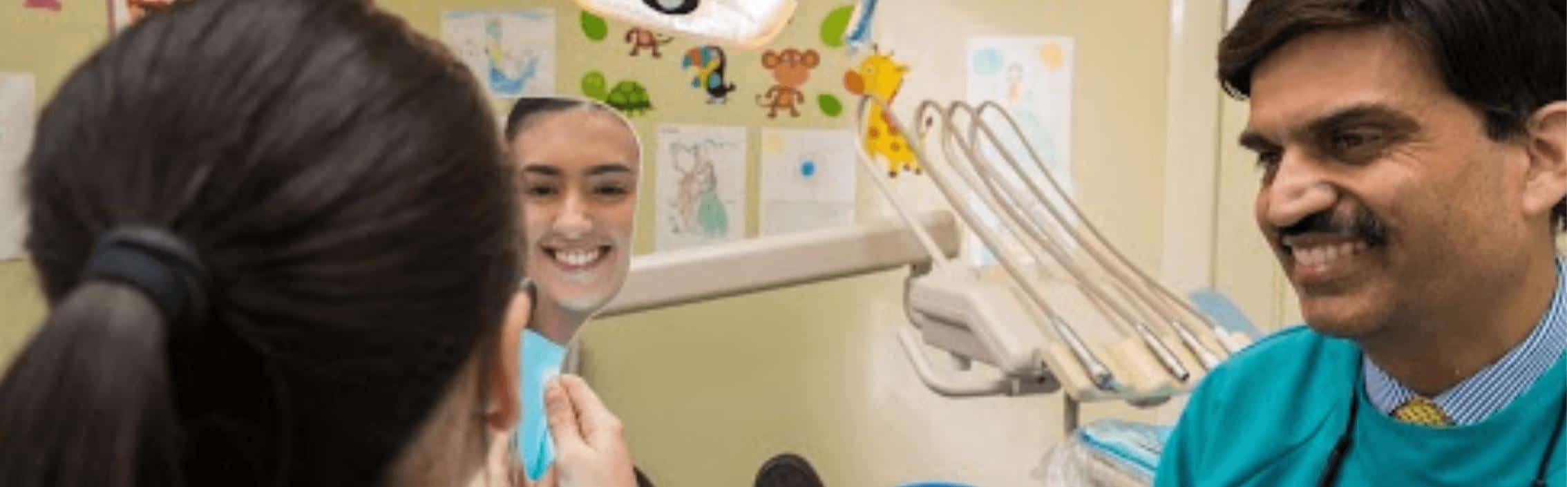 Dentist in Albury speaking with patient during dental consultation