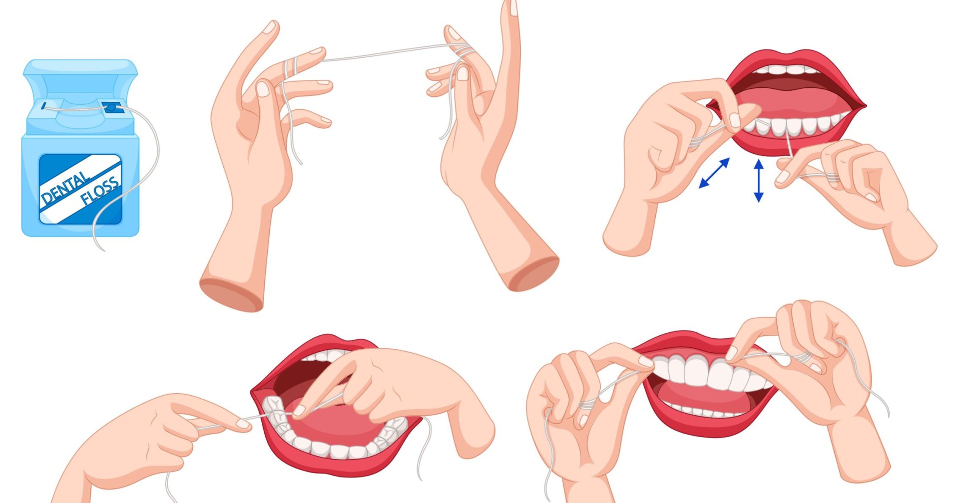 Correct flossing technique to help slow gum recession in Albury